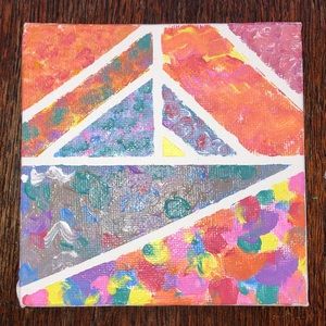 4inch x 4inch acrylic painting